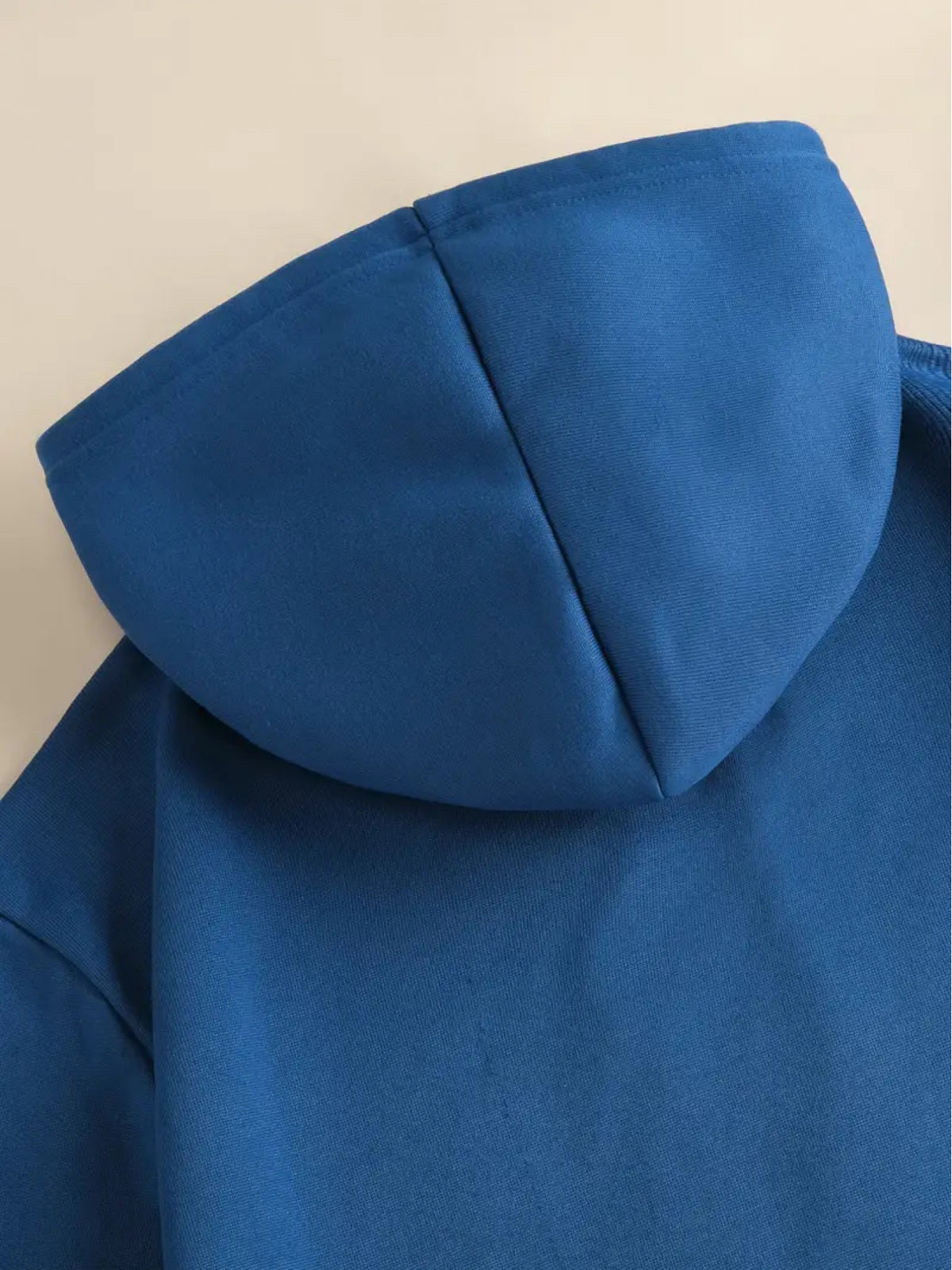 Men's Hoodie - Street Style Hoodie, Loose Fit for Daily and Formal Wear, Urban Style, Style Pattern Printed Design, Durable Material, Casual Top, Urban Lifestyle - Heavy Duty Hoodie for Winter Warmth with Velvet - Peacock Blue