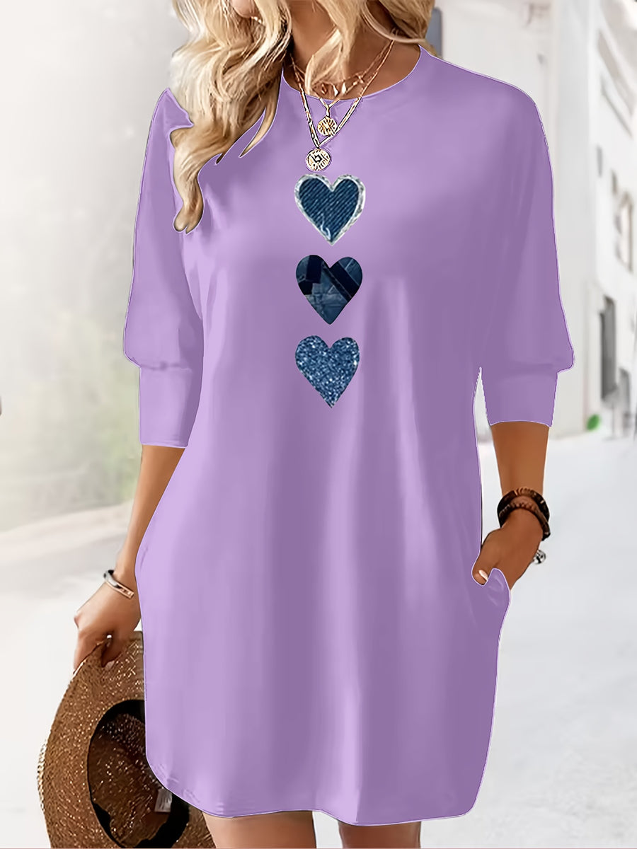 Women'S Fashion Dress - Light Purple