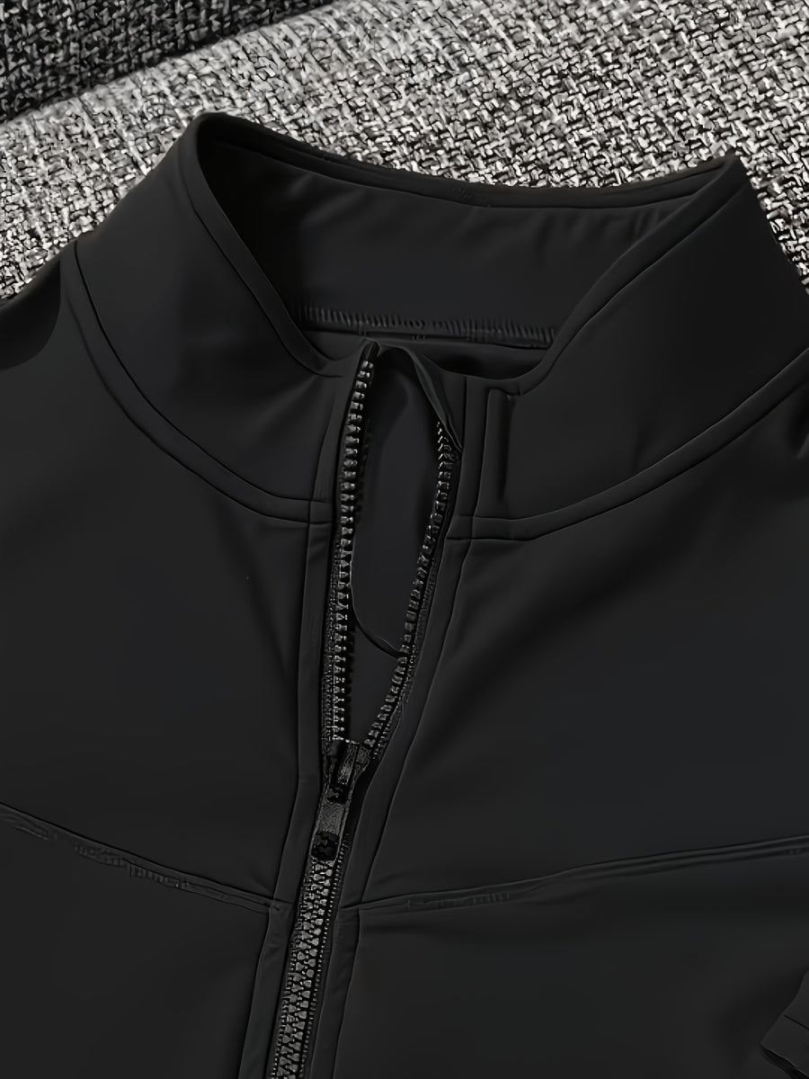 Women's Jacket 2025 New Slim-Fit Flattering Top, Women's Jacket, Elegant Women's Spring/Summer Outerwear, Short Casual Elegant Swear, Summer/Spring/Autumn/All-Season Style - Black