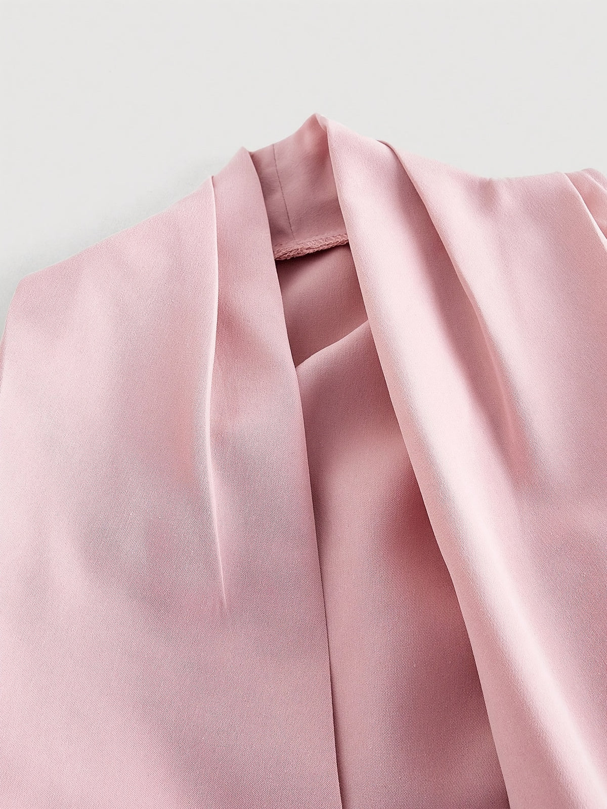New Fashionable Elegant Easy Commuter All-Match Daily Sweet Outfit Sleeveless Waist-Cinching Large Bow Decor Women'S Top Women'S Blouse - Light Pink Color