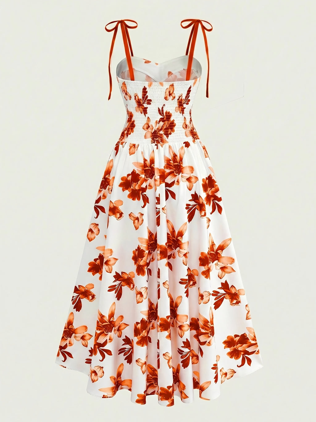 Elegant Sleeveless Dress, Perfect for Vacation Beaches, Streets, and Other Occasions, New Spring/summer Style - Orange