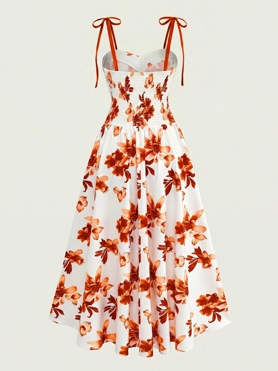 Elegant Sleeveless Dress, Perfect for Vacation Beaches, Streets, and Other Occasions, New Spring/summer Style - Orange