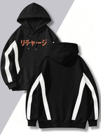 4pcs 2026 Autumn/Winter Men's Street Style Hooded Sweatshirt with Diagonal Contrast Color Line Cutting on Sleeves, Long Sleeves, Adjustable Drawstring, Large Capacity Kangaroo Pocket for Phone Storage, Skin-Friendly and Warm, Versatile Pullover - Black + Black + Black + Black