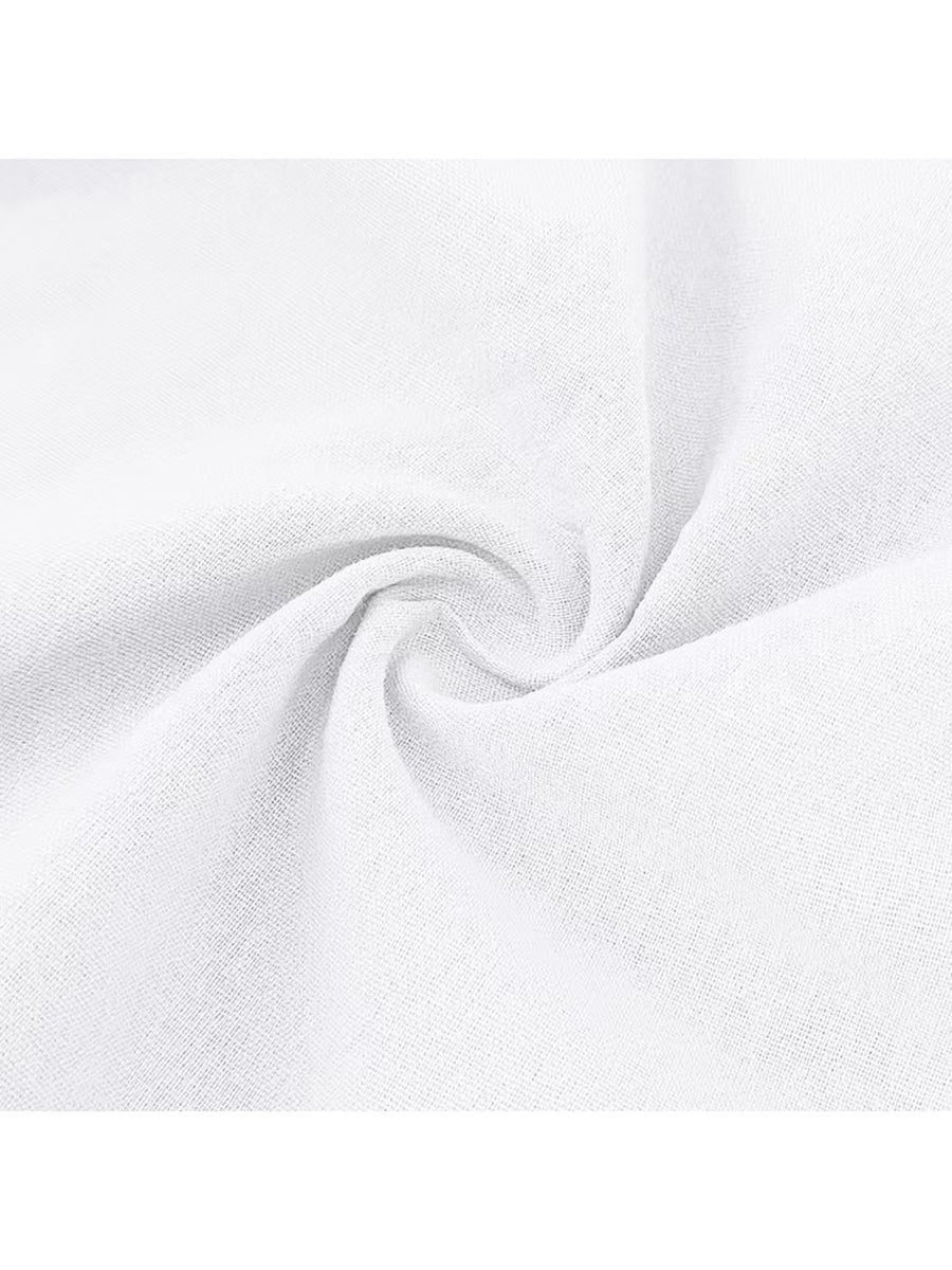 Men'S Short-Sleeve Polo Shirt, Classic Collar Loose Top, Suitable for Beach Outings, Daily Commute, And Casual Business - White
