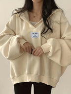 Women'S Fashion Sweatshirt - Apricot