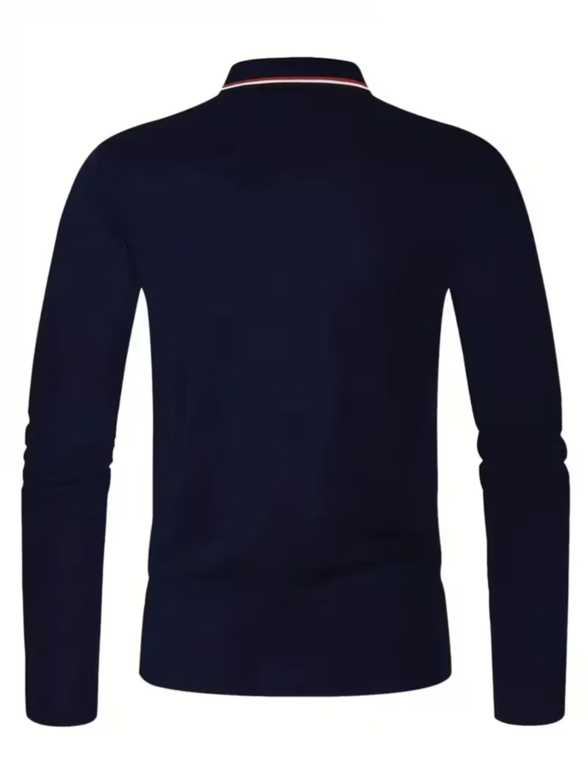 Smoke Pattern Men'S Summer Long-Sleeved Shirt Polo Shirt Golf Shirt Fabric Soft Comfortable Breathable Outdoor Sports Or Home Men'S Daily Matching YD253 - Navy Color