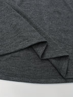 Fashionable Loose-Fitting Versatile Casual Short-Sleeve T-Shirt with Print - Dark Gray