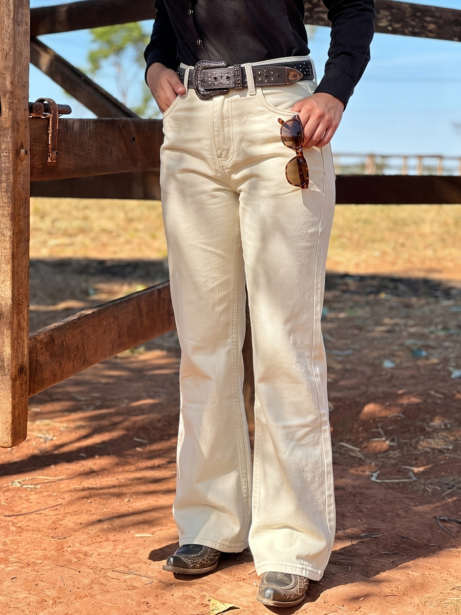 Soft, Skin-friendly, and Sweat-absorbing Casual Straight-leg Wide-leg Denim Pants Recommended by an Instagram Fashion Blogger. Loose-fitting,, and Hip-lifting Denim. Classic and Versatile Style. Machine Washable and Durable. Suitable for Daily Life - Apricot