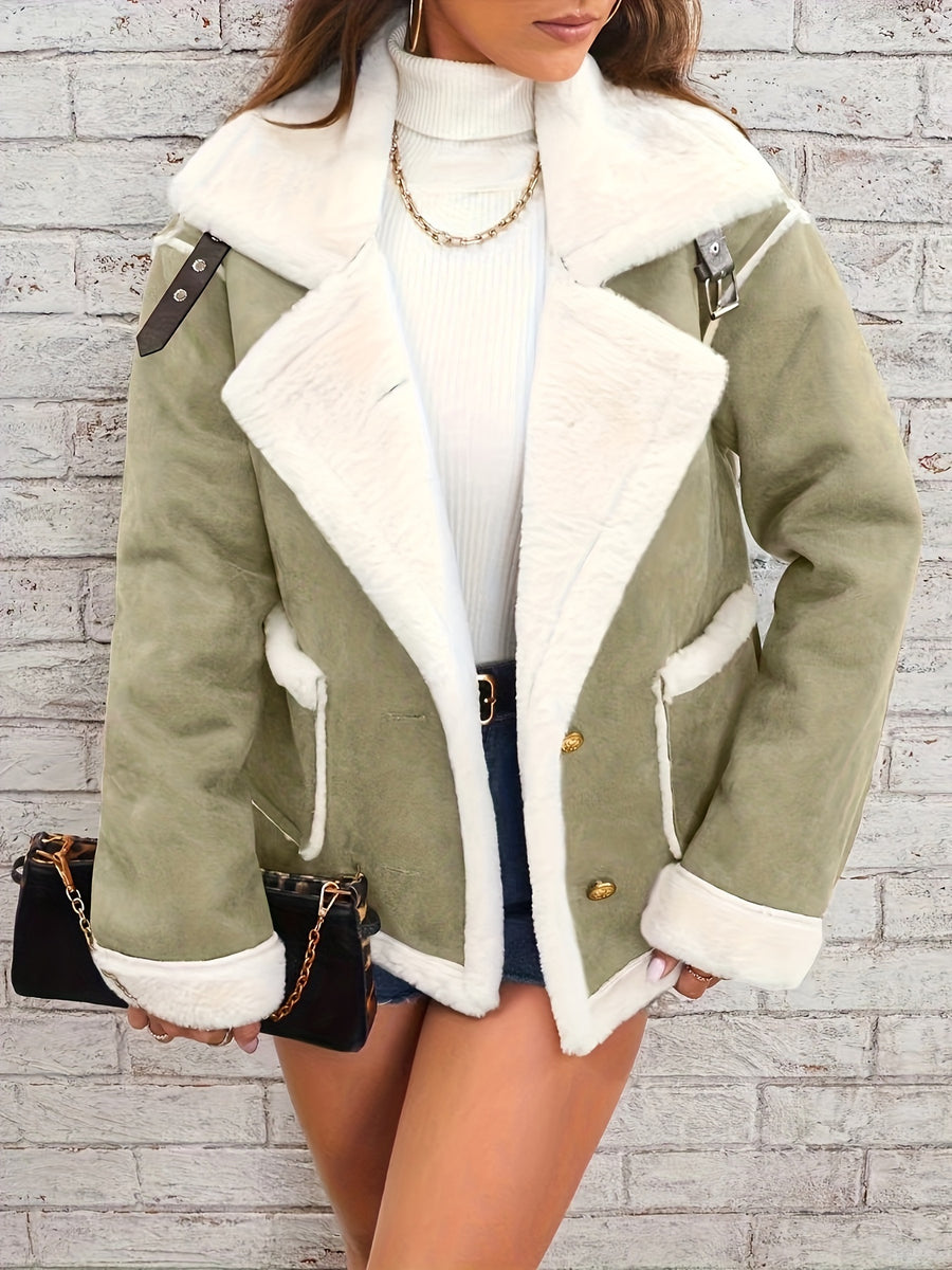 Lamb Women's Winter Coat - Matcha Color