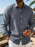 Men's Fashion Casual Shirt - Dark Gray