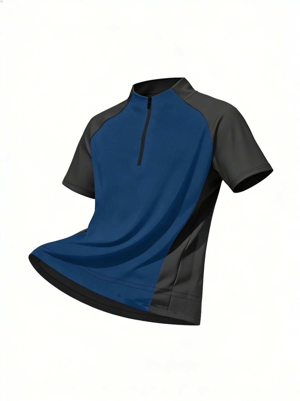 1pc Men's Quick-Dry Sports T-Shirt - Breathable, Sweat-Wicking Short Sleeve, Multiple Colors Available, Suitable for Gym and Summer Activities, Workout Top, Outdoor Sports, Gym Events. A Great Summer Gift, The Best Present for Him. - Deep Blue