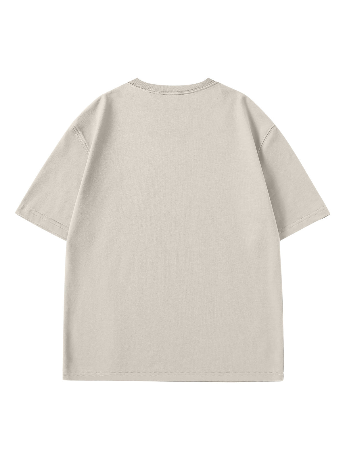 Paul Frank Summer Men's Pure Cotton Street Style Refreshing Pullover Short-Sleeve T-Shirt - Gray Apricot