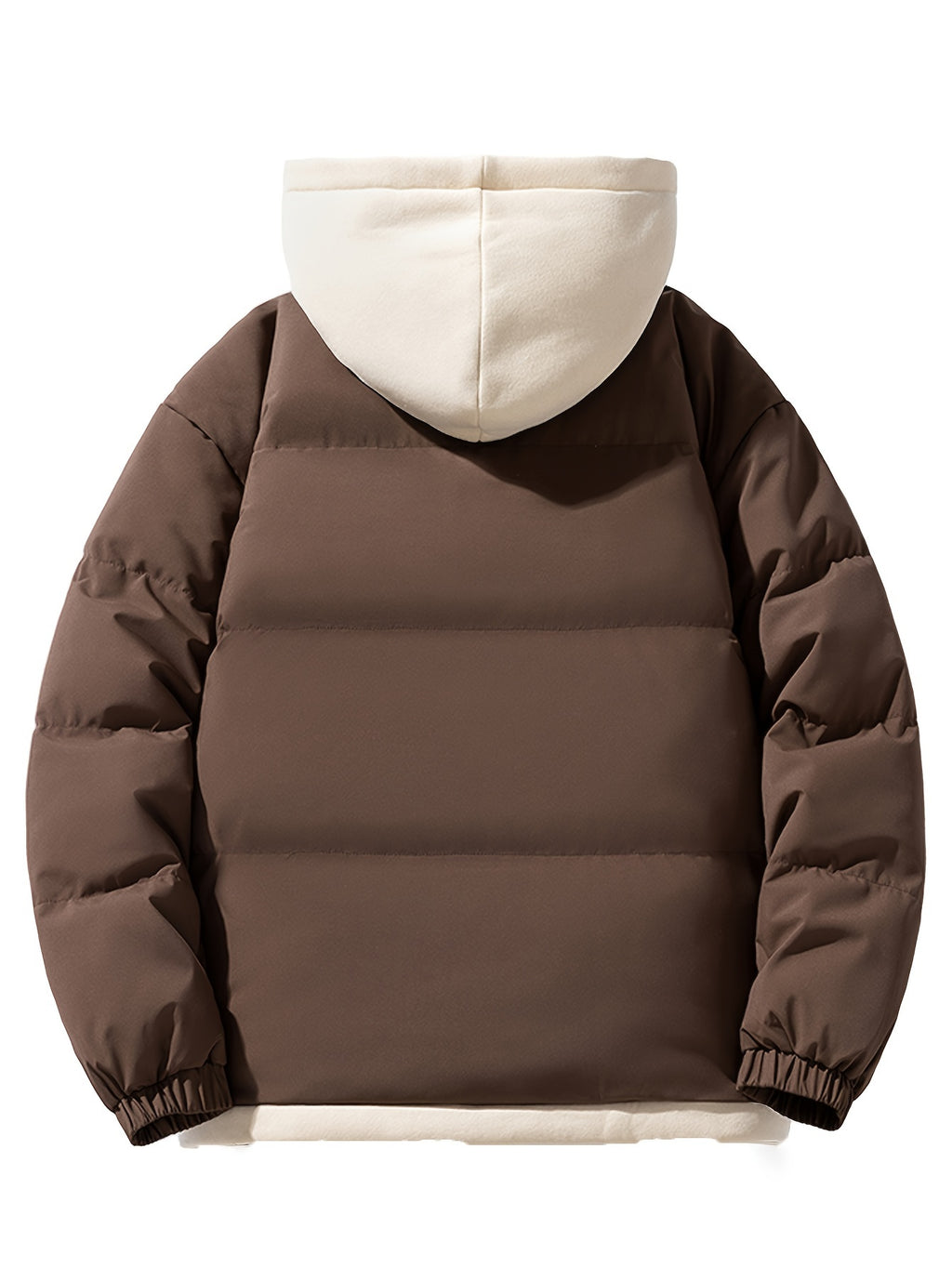 Winter Thickened Hooded Coat - Brown Coffee