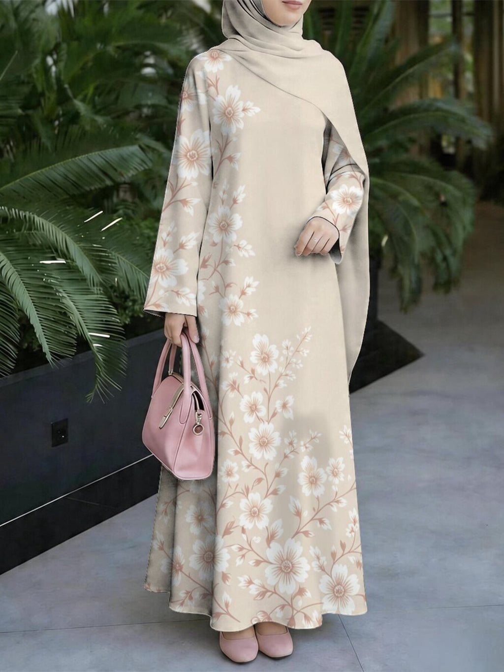 New 2026 Special Collection, Muslim Robe Style, Muslim Women'S Long Dress, Middle Eastern Traditional Cultural Costume, Suitable for Malaysian Women'S Wear, Middle Eastern Women'S Fashion Retro Artistic Style - Mixed colors