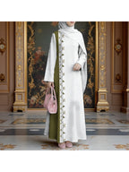 2026 Special Collection, Muslim Women'S Long Dress, Middle Eastern Traditional Cultural Costume, Suitable for Malaysian Women to Wear, Comfortable And Breathable Fabric (Headscarf Accessory Not Included) - Mixed Color 1