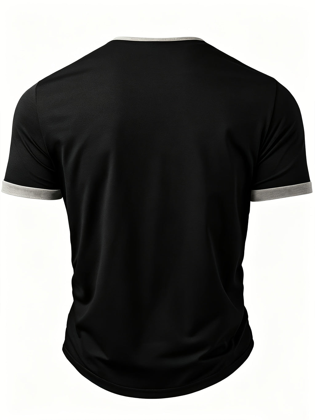 Men's Spring/Summer New Arrival Solid Color 2-in-1 Look Short Sleeve T-Shirt, Suitable for Golf, Business Casual, and Daily Wear. The Fabric Is Soft, Comfortable, and Machine Washable. A Stylish and Versatile Top for Commuting, Also Makes a Great - Black