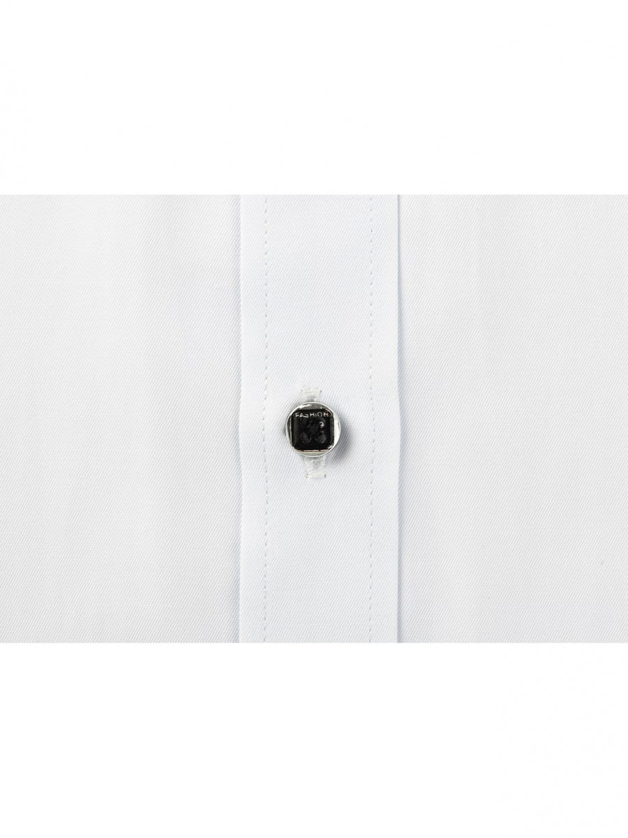 2 Men'S Spring And Autumn Fashion Long-Sleeve Printed Shirts, Casual, Breathable, High-Quality, Anti-Wrinkle Shirts, Suitable for Business And Office Wear - Light white+black