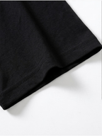Fun English Front and Back Print, Summer Men's Pure Cotton Crew Neck Casual T-Shirt, Men's Fashion Short Sleeve, Men's Trendy Top, Loose Half-Sleeve, Comfortable, Daily, Commuting, Vacation, Premium, Couple's Style, Student Budget, Holiday - Black
