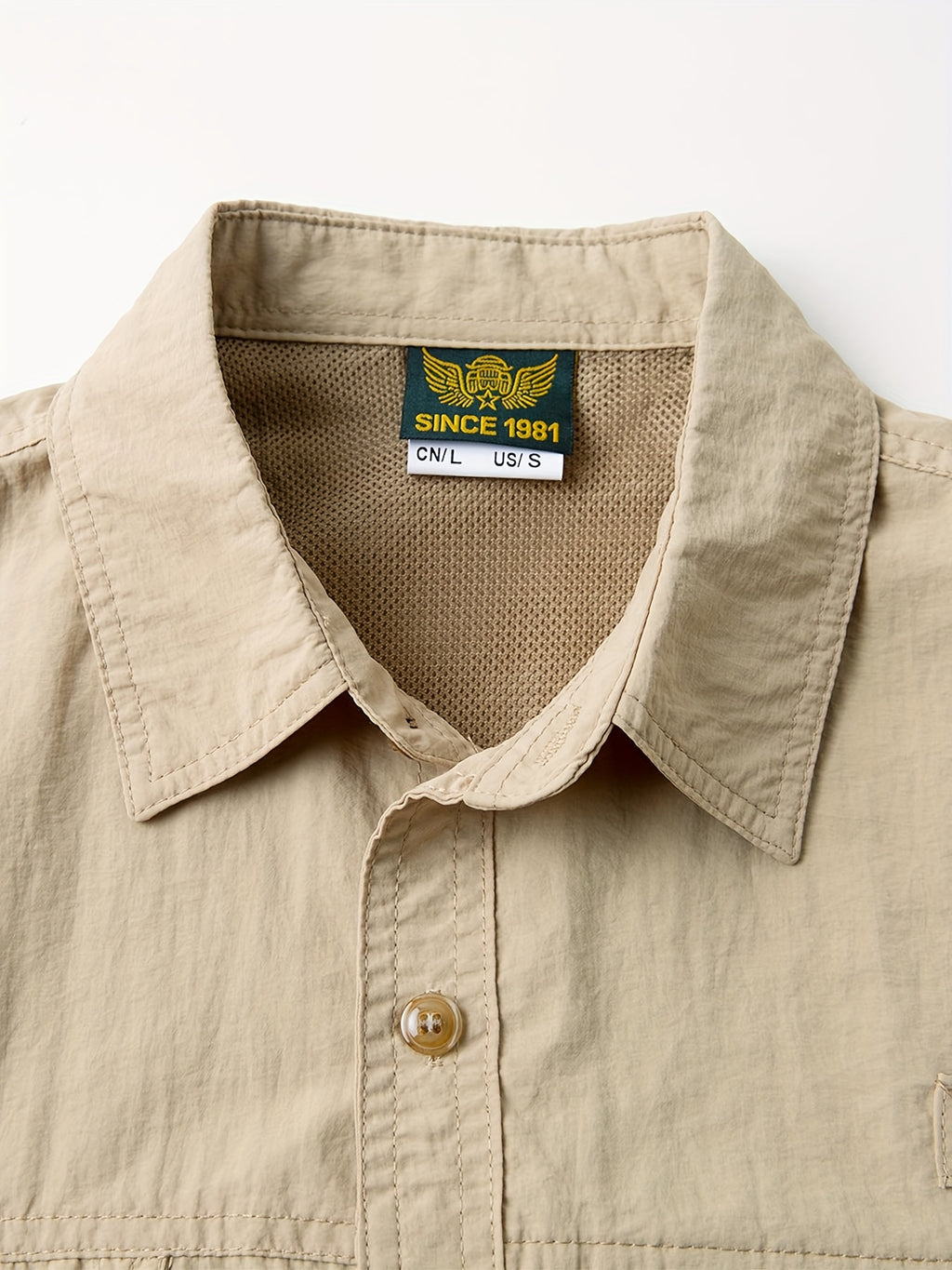 2025 Spring New Outdoor Fishing Long Sleeve Shirt Thin Multi-pocket Men's Workwear Shirt - Apricot
