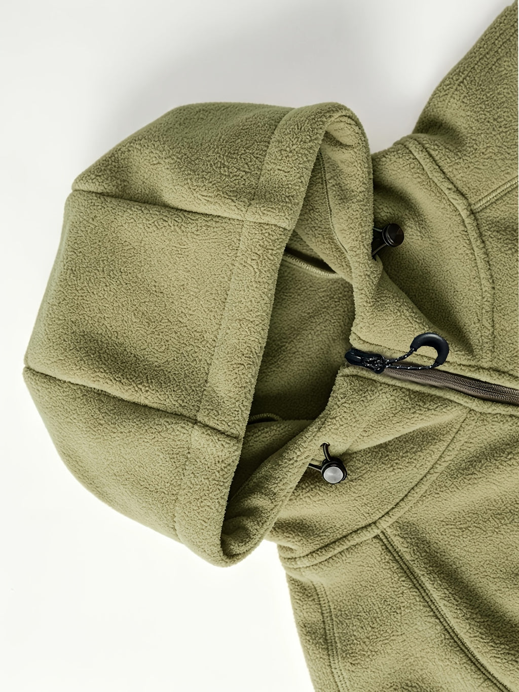 Men'S Jacket Unisex Fashion Street Coat, Suitable for Spring, Autumn, And Winter with Multiple Pockets And Fleece Lining. Pair with Faux Denim And Basic T-Shirt for Casual Look, Thick Winter Clothes for Men - Khaki Green