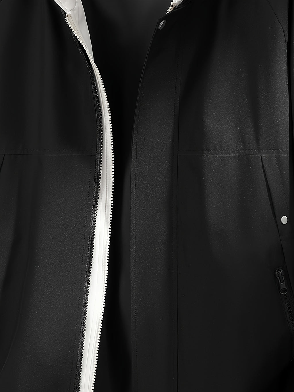 Men'S Hooded Jacket Top, Spring Autumn Outdoor Hiking Jacket Coat, Suitable for Outdoor Leisure Travel Jacket, Best Choice for City Commuting - 2612-Black