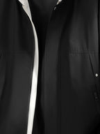 Men'S Hooded Jacket Top, Spring Autumn Outdoor Hiking Jacket Coat, Suitable for Outdoor Leisure Travel Jacket, Best Choice for City Commuting - 2612-Black