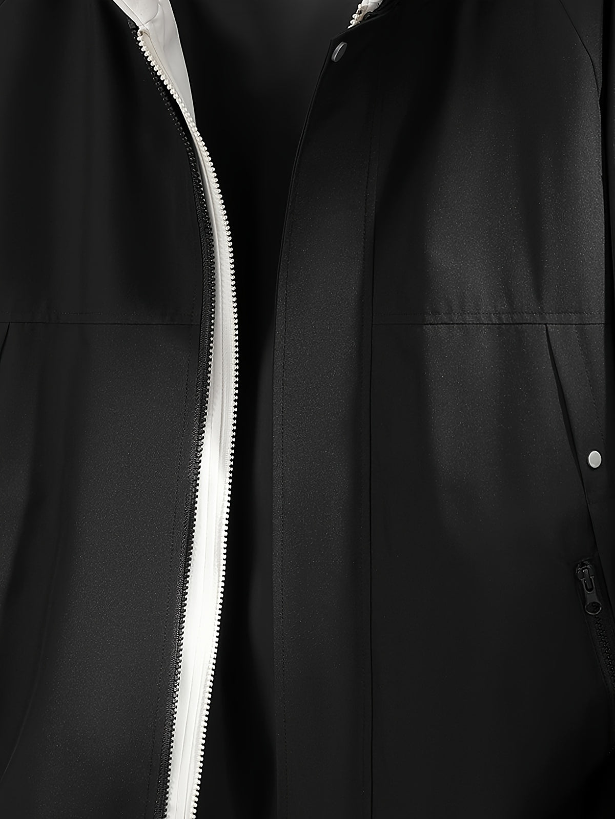 Men'S Hooded Jacket Top, Spring Autumn Outdoor Hiking Jacket Coat, Suitable for Outdoor Leisure Travel Jacket, Best Choice for City Commuting - 2612-Black