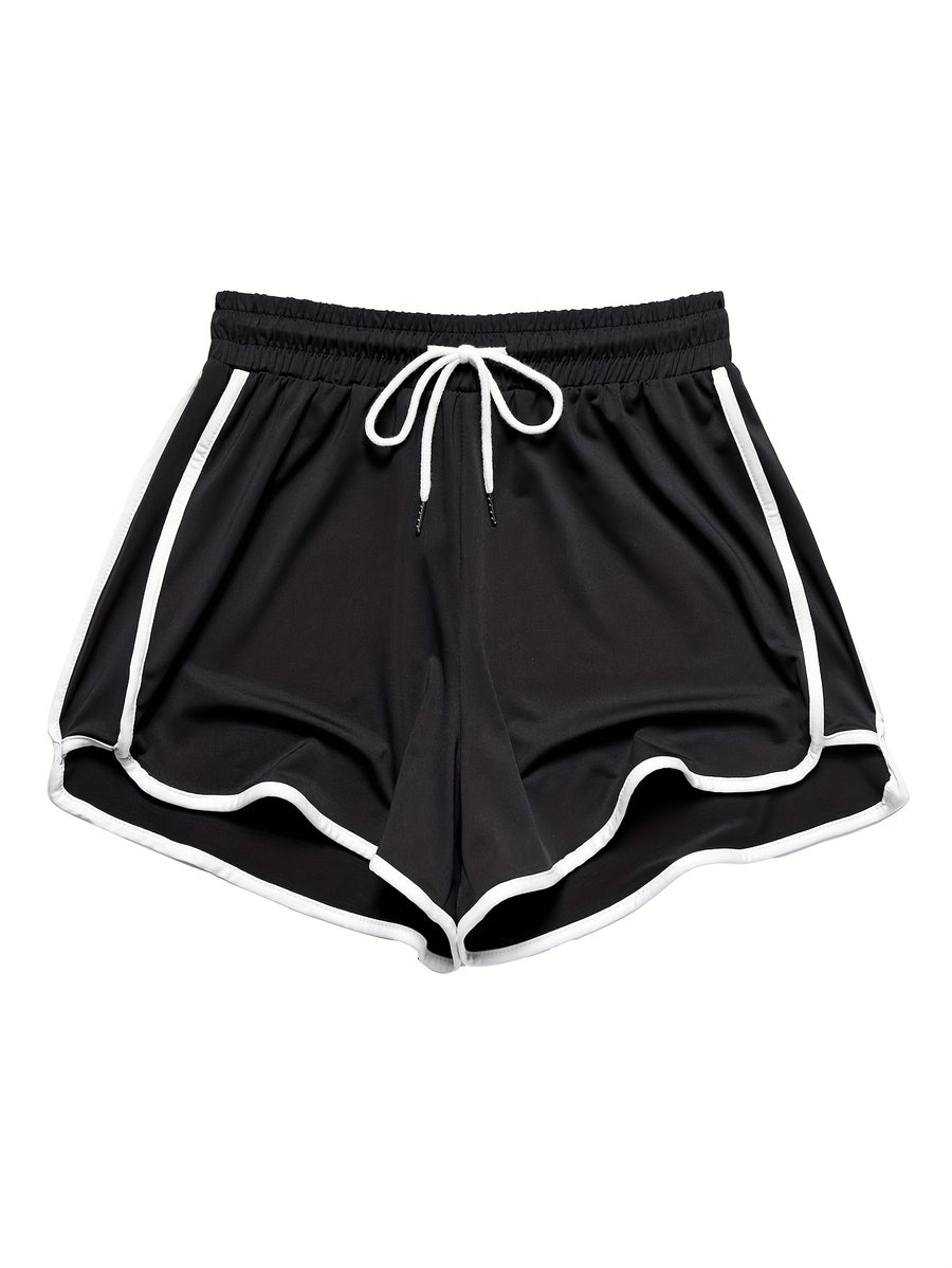3pcs Women's High-Elasticity Jogger Shorts Suitable for Gym, Running & Casual Wear - Lightweight Drawstring Athletic Shorts, Solid Color, Machine Washable, Year-Round Workout & Leisure Wear - Mixed colors