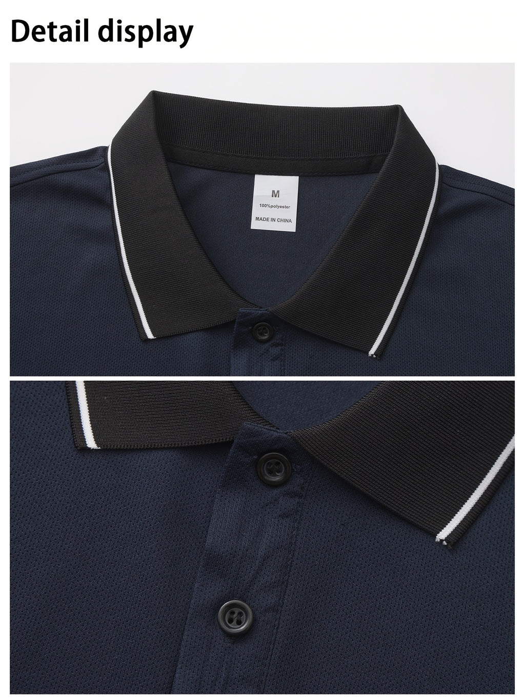 Golf Casual Sports Polo Shirt - Navy Color