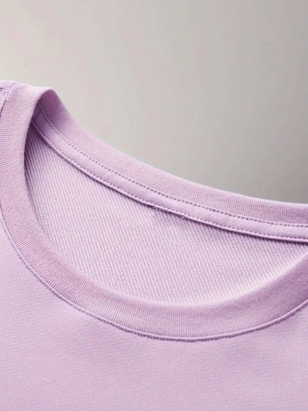 Men's Casual T-shirt with Heart-shaped Hand Gesture Print on Front and Back, Summer Round-neck Short-sleeve T-shirt, Fashionable and Versatile Trendy Short-sleeve Top for Men - Violet