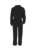 Women'S Casual Easy Solid Color Long Sleeve Hoodie And Pants 2pcs Set, Street Style, Suitable for Spring Autumn Daily Commute And Outing - Black