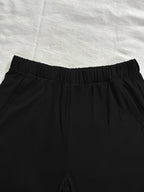 3-Pack Women'S Casual Shorts with Alphabet Print | Elastic Waist, Side Pockets, Fashionable and Easy Design for Daily Wear and Light - Black+light Gray+white