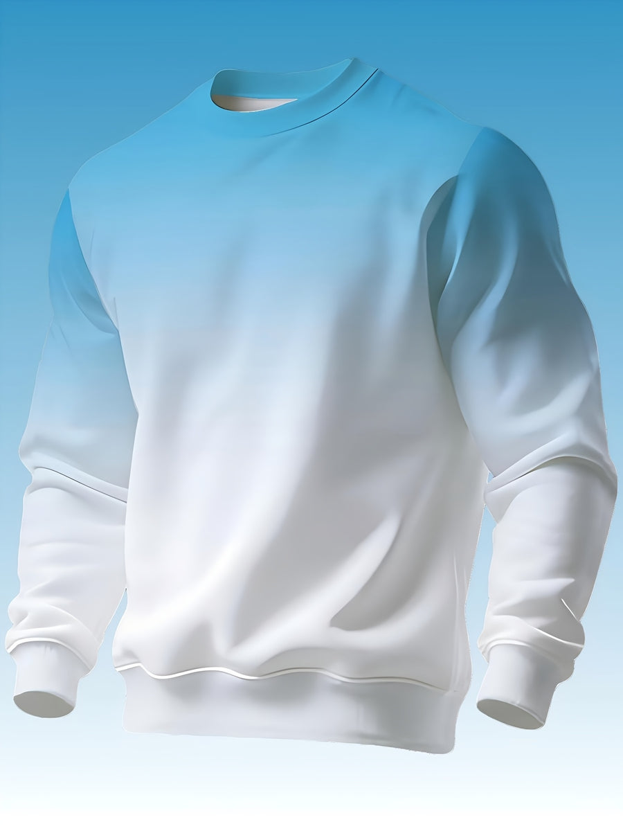 New Autumn/Winter Long-Sleeve Printed Crewneck Sweatshirt for Men - Mixed Color 1