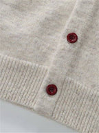 Autumn Winter 3D Solid Round Neck Sweater, Basic Cardigan for Men, Fashionable Long Sleeve Sweater, Love Y - Deep Gray