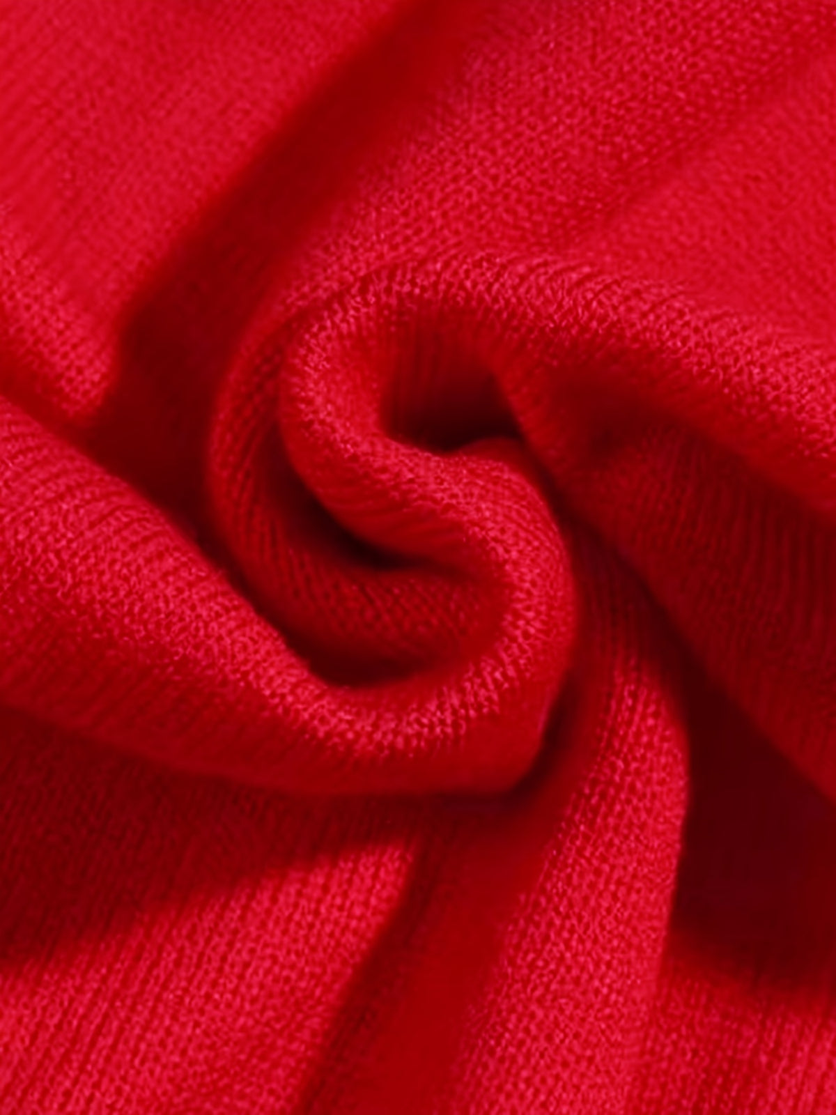 Women's Turn- Collar Cardigan Coat - Red