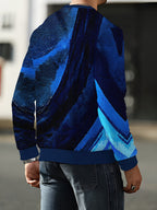 New Fashionable Trendy Crew Neck Long Sleeve Autumn/Winter Printed Crew Neck Sweatshirt Men's Top - Mixed colors