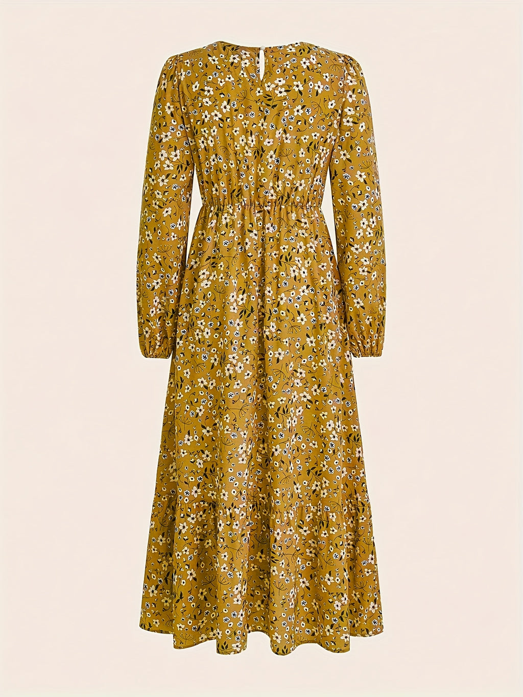 Fashionable Elegant Waist-Defining Casual Long Dress/Multi-Supply - Mixed colors