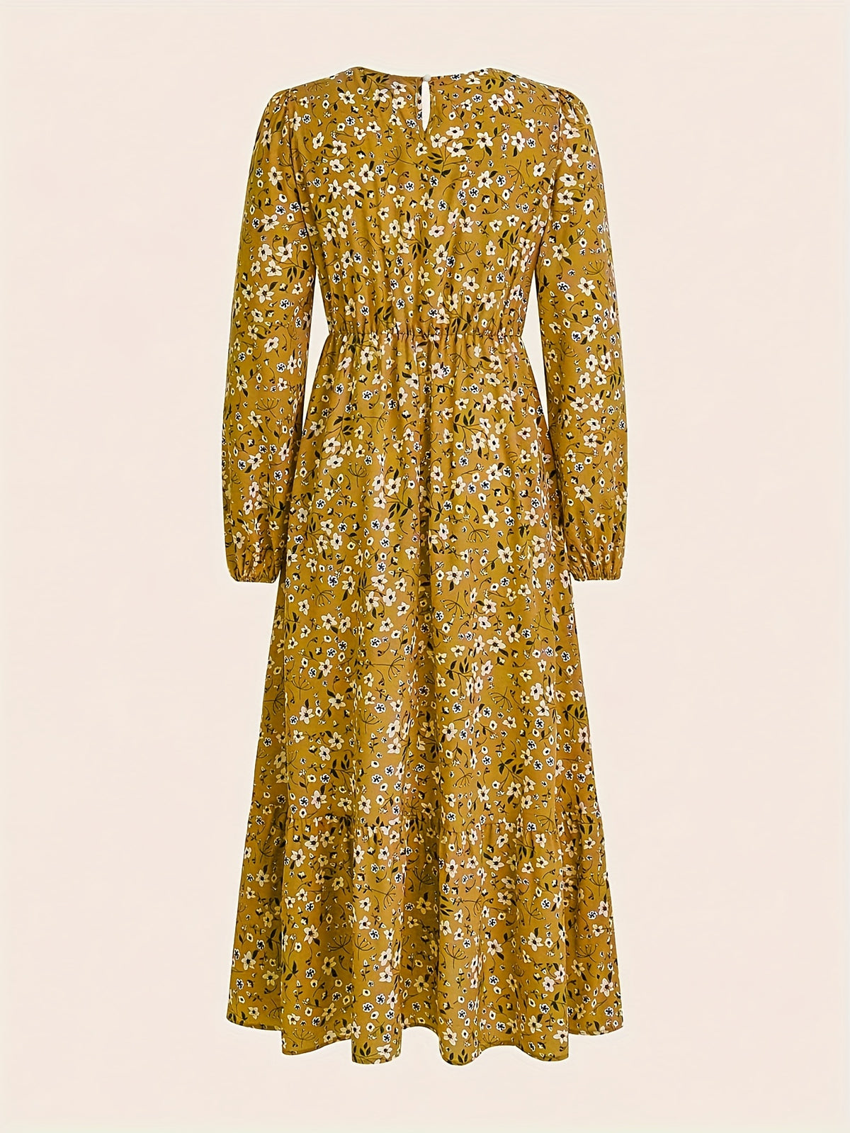 Fashionable Elegant Waist-Defining Casual Long Dress/Multi-Supply - Mixed colors