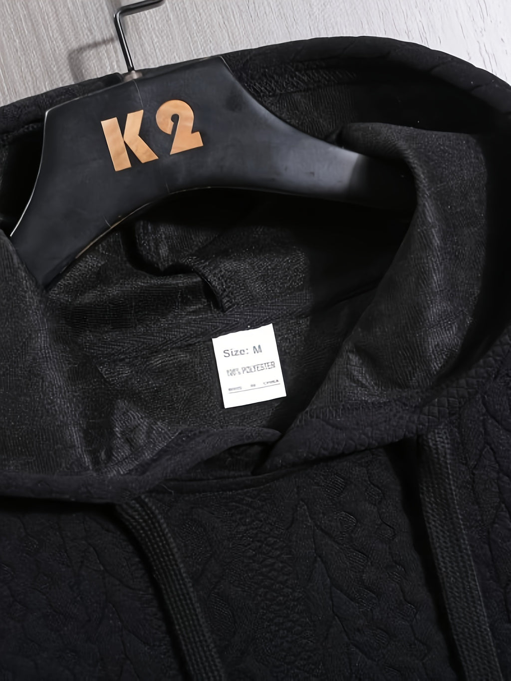 New Spring And Autumn Men'S Long-Sleeved Hoodie Fitness Wear Muscle Men Sports Outdoor Wear Three-Dimensional Jacquard Outside to Wear a Shirt Bottom Hat Shirt Men'S Wear - Black