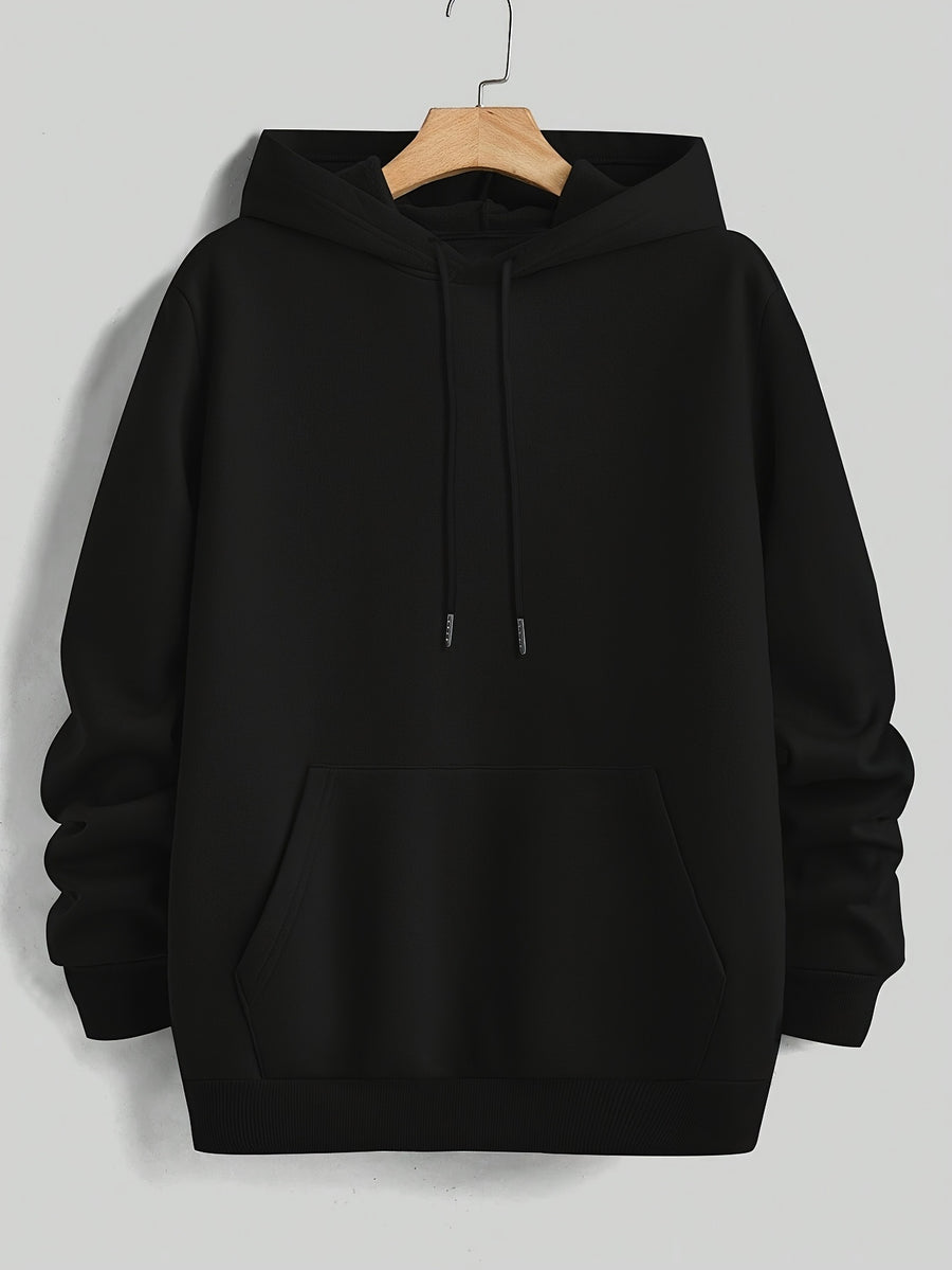 Men's Hooded Sweatshirt with Color-Block Patchwork Design, Print, and White Drawstring. Fashionable Pullover Long-Sleeve Sweatshirt for Daily Shopping, Lounging, and Outings - Mixed Color 3