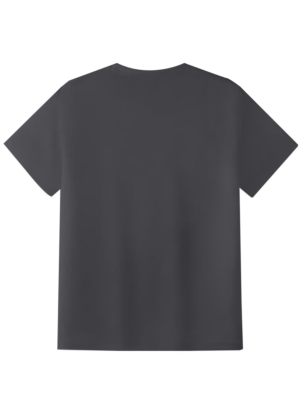 Men's Fashion Round Neck Trendy Street Style Graphic T-Shirt - Graphic Print - Adult Men's Holiday Gift - Suitable as a Gift for Adult Men - Casual Wear - Stylish and Comfortable Fabric - Dark Gray