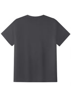 Men's Fashion Round Neck Trendy Street Style Graphic T-Shirt - Graphic Print - Adult Men's Holiday Gift - Suitable as a Gift for Adult Men - Casual Wear - Stylish and Comfortable Fabric - Dark Gray