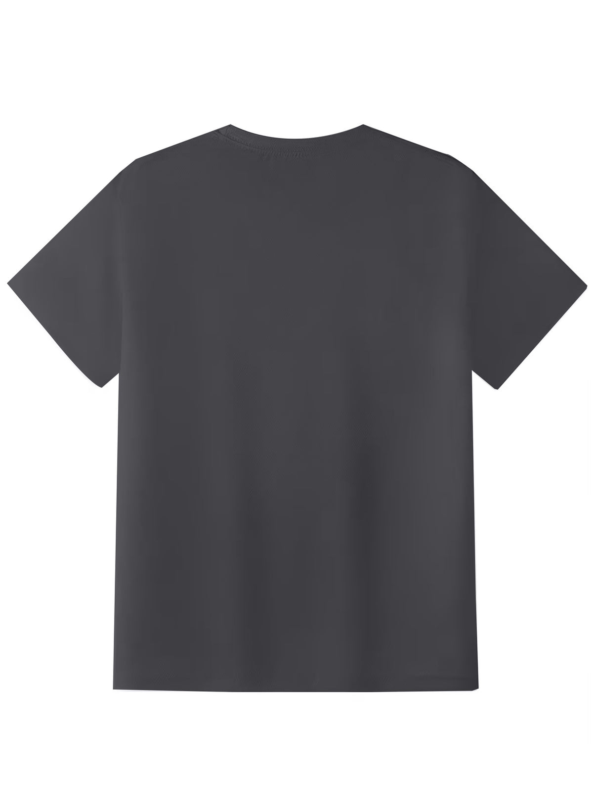 Men's Fashion Round Neck Trendy Street Style Graphic T-Shirt - Graphic Print - Adult Men's Holiday Gift - Suitable as a Gift for Adult Men - Casual Wear - Stylish and Comfortable Fabric - Dark Gray