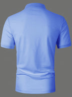 Josh Rose OBM Men's Fashion Versatile Business T-Shirt - Sky Blue