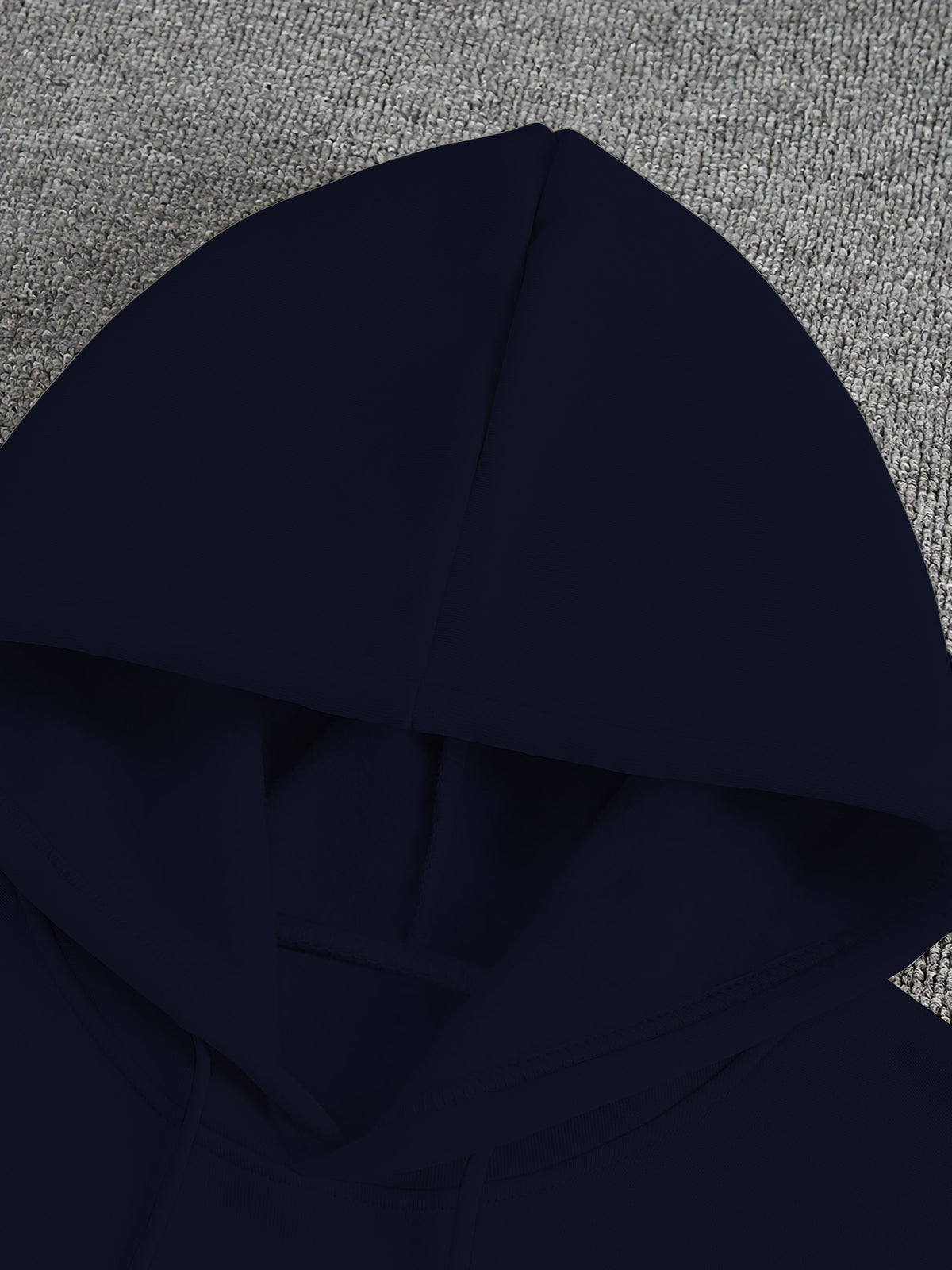 Chicago Back Print + Arm Graphic Design Men's Hooded Sweatshirt for Autumn/Winter, Casual Trendy Street Style Comfortable Fabric - Navy Color