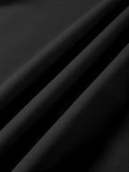 Women's Mid-Length Hooded Sweatshirt, Loose Fit, Hip-Covering, Heart Print, Drawstring Pullover Top - Black