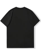 Men'S Original Parts Vintage Pattern Summer Casual Round Neck Short Sleeve T-Shirt - Black