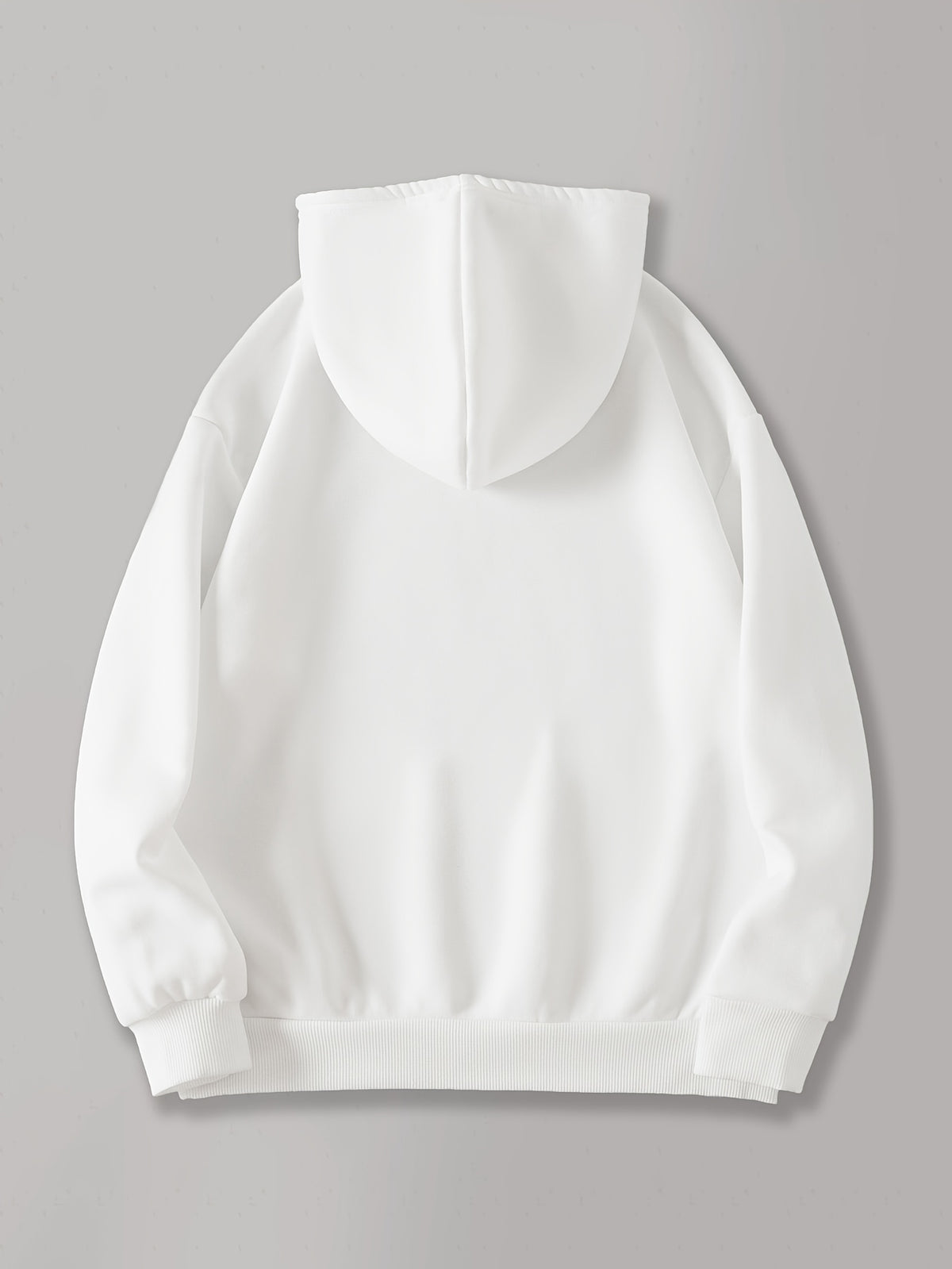 Graphic-Print Hooded Sweatshirt for Autumn And Winter, Women's Clothing - White