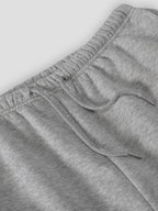 A Casual Autumn/winter -lined Loose-fit Women's Sweatpants Featuring a Trendy Fashionable Digital Star 22 Pattern Print - Light Gray