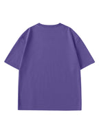 Paul Frank Summer Men's Pure Cotton Street Style Refreshing Pullover Short-Sleeve T-Shirt - Purple